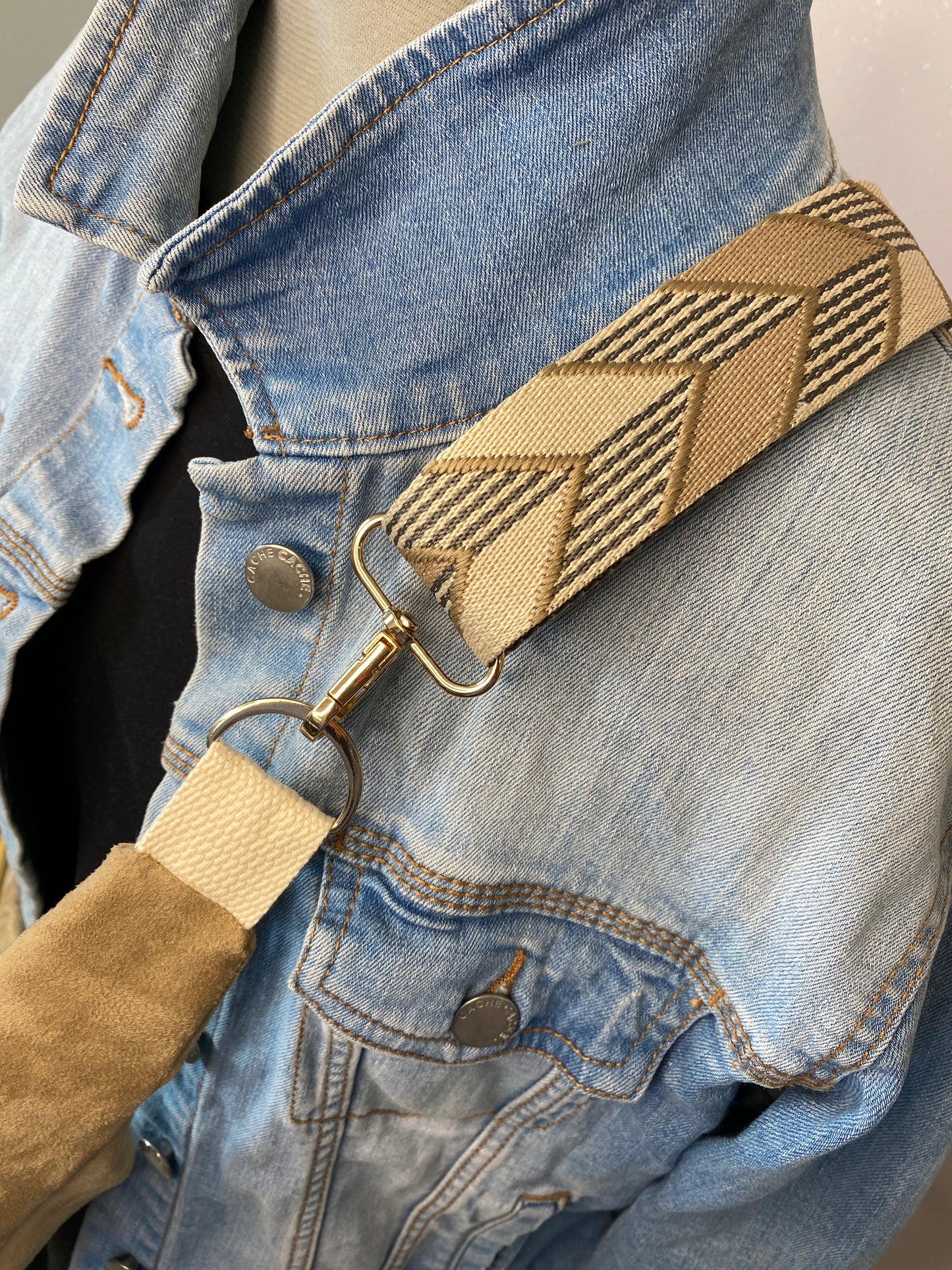 Sac demi-lune à franges - Taille M