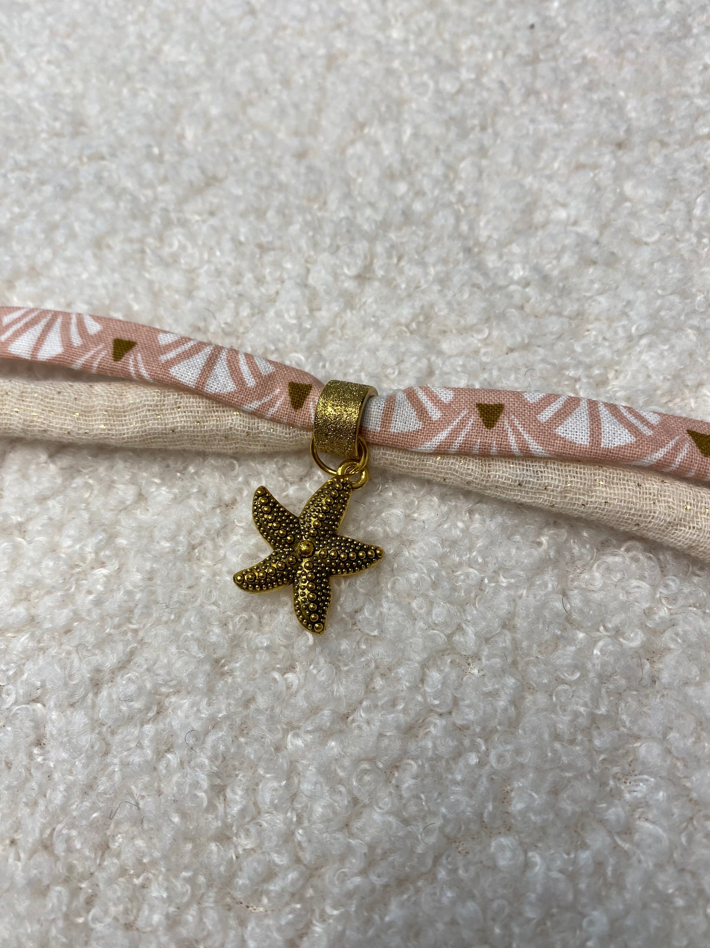 Bracelet - tissu deux bandes