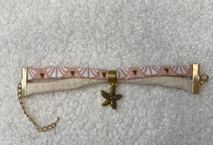 Bracelet - tissu deux bandes